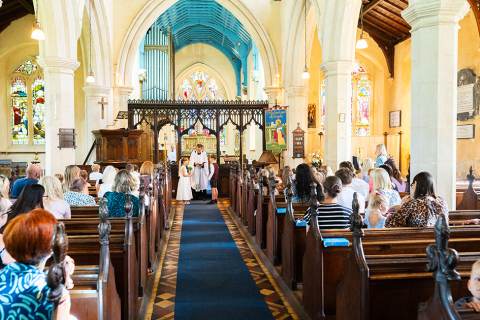 Children learn about marriage at a special 'wedding'